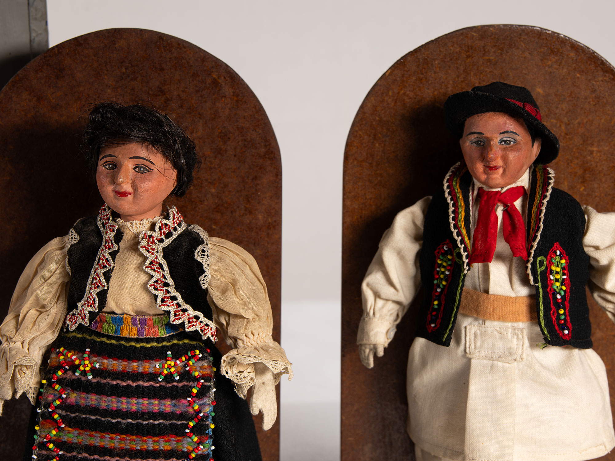 Croatian and Serbian traditional costume dolls